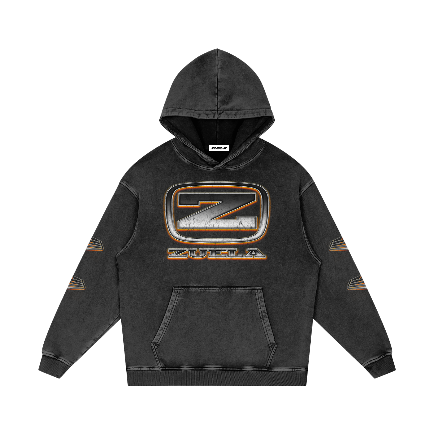 Snow Washed Motor Badge Hoodie