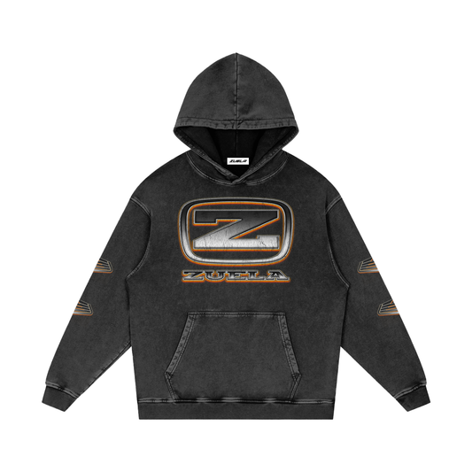Snow Washed Motor Badge Hoodie