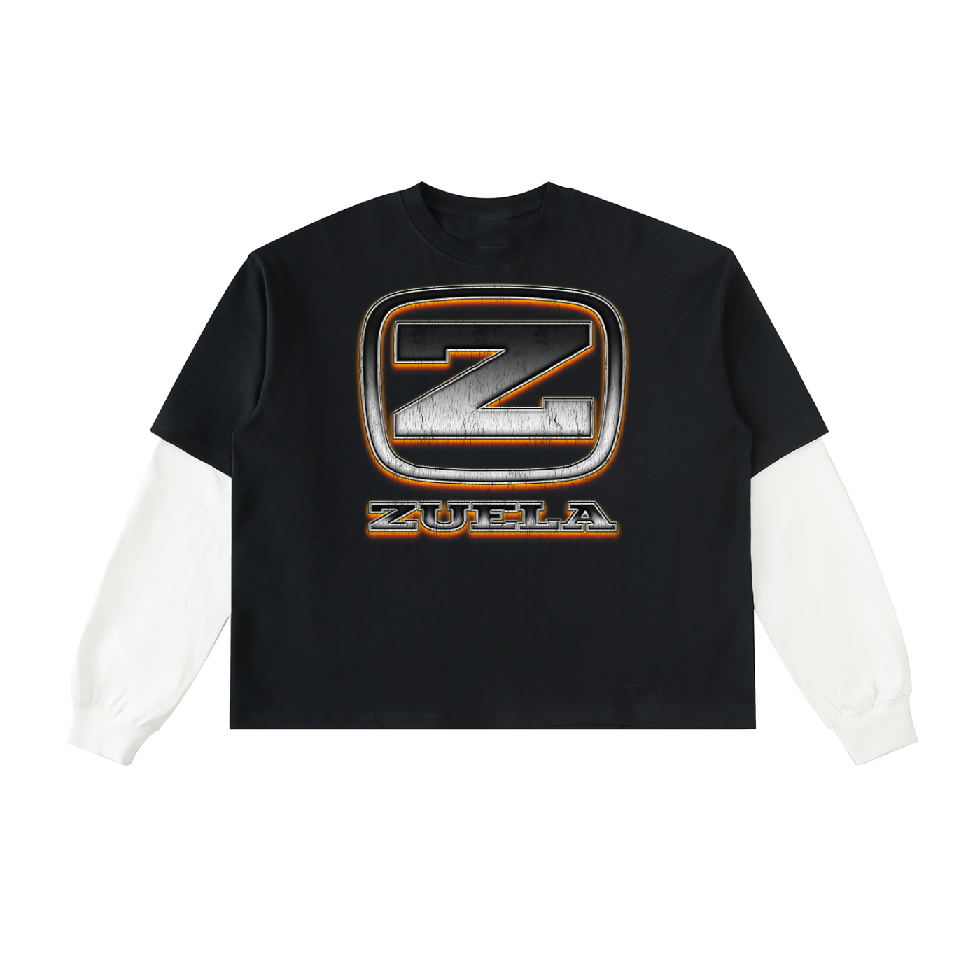 Layered Sleeve Motor Badge Tee